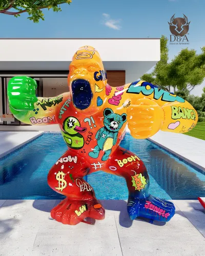 uma decoração de sucesso com Kong, o furioso gorila da Pop Art