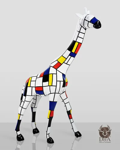 Mondriaan XL Giraf - trendy design en decoratie