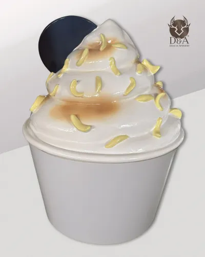 IJs in een pot voor ijssalons - hars - voedseldecoratie