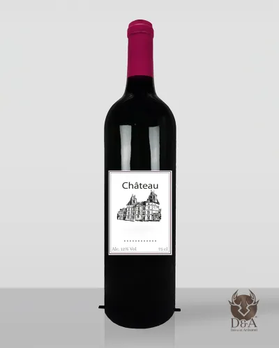 Grote fles Bordeaux-stijl rode, rosé of witte wijn - elke wijnregio