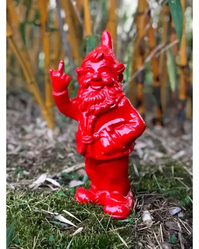 Zwerg macht einen Mittelfinger "ficken" - Déco et Artisanat - 7