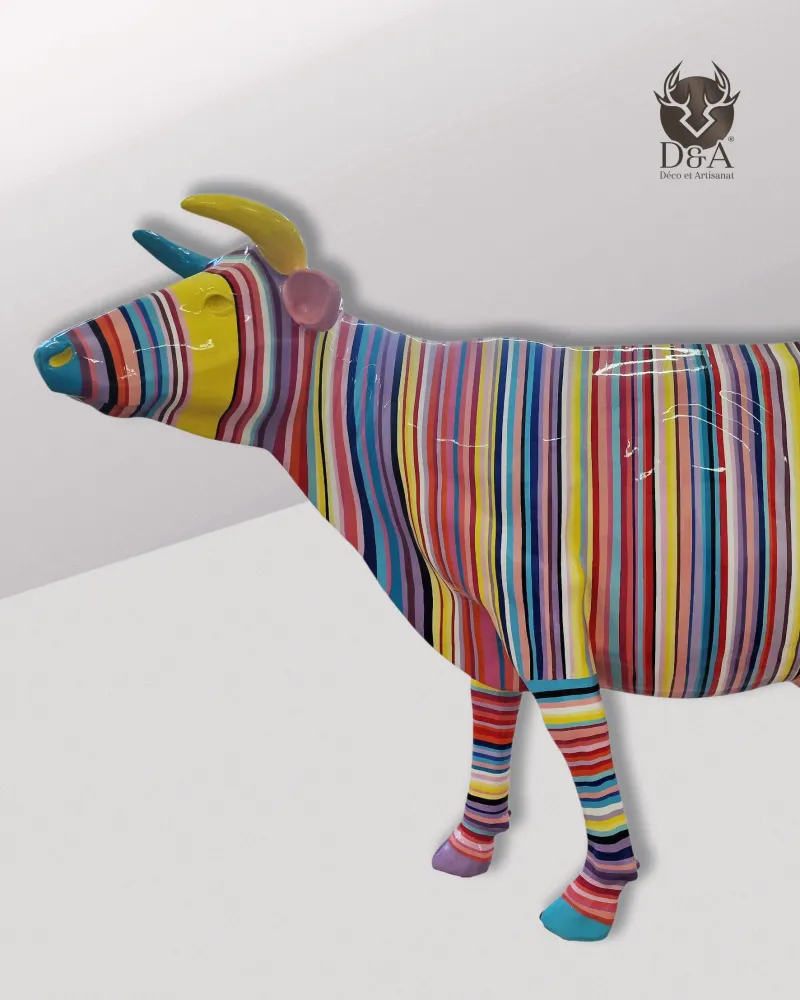 Vache RAYÉE MULTICOLORE 3 Vache RAYÉE MULTICOLORE 3