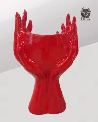 Visage rouge - Déco et Artisanat - 1