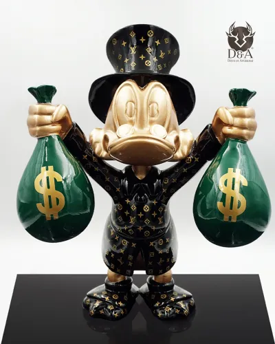 Balthazar Scrooge 2XL met zakken geld - hoogte 170 cm