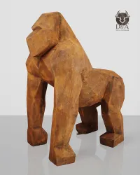 Gorila facetado de corten XXL