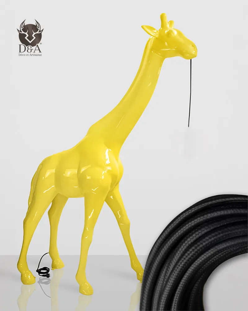 Girafa XL com lustre pendurado - Animais de resina Girafa XL com lustre pendurado - Animais de resina