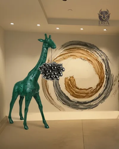 Žirafa XL z visečo svetilko - originalni dizajnerski lestenec