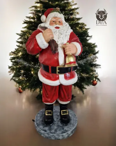 Estátua de resina do Papai Noel XXL tamanho real