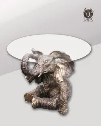 Animais de resina | Mesa de centro com elefante