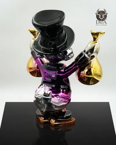 Dagobert Duck 2XL mit Geldsäcken – Höhe 170 cm