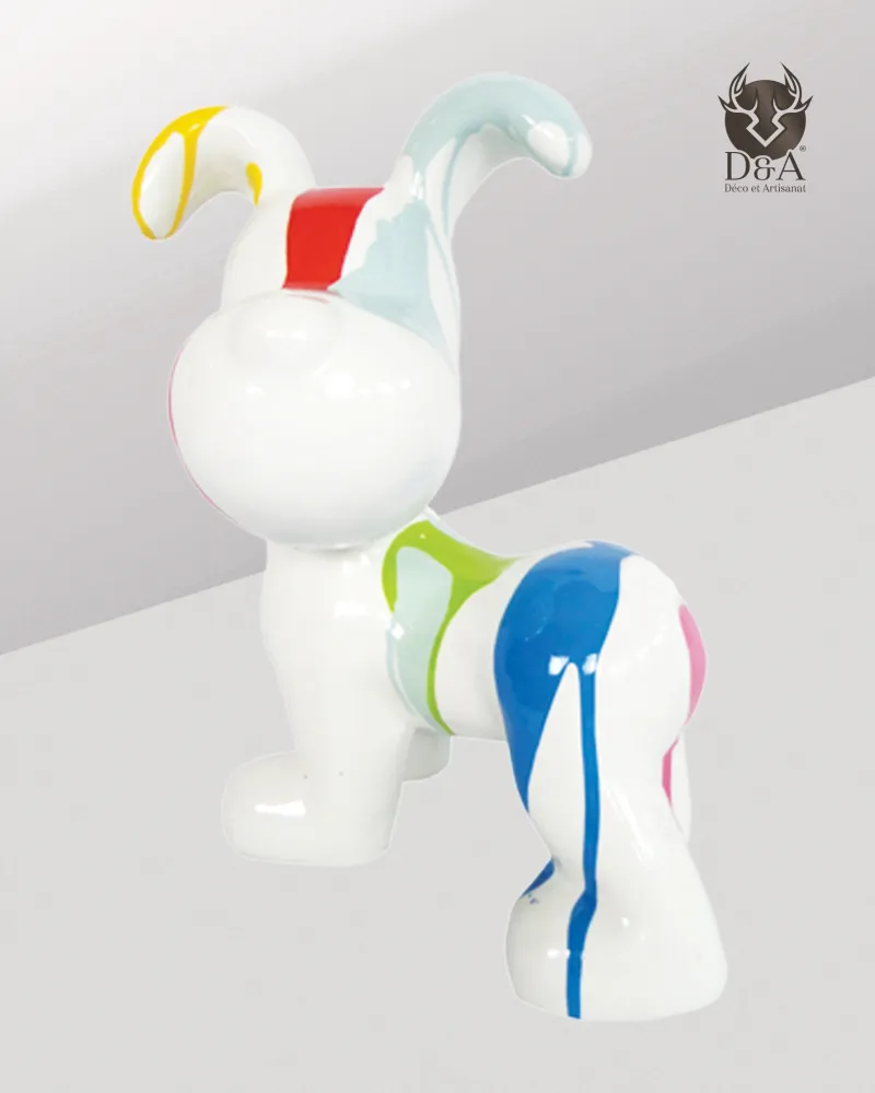 Resin animals | Statue of a trashy Snoopi dog in resin