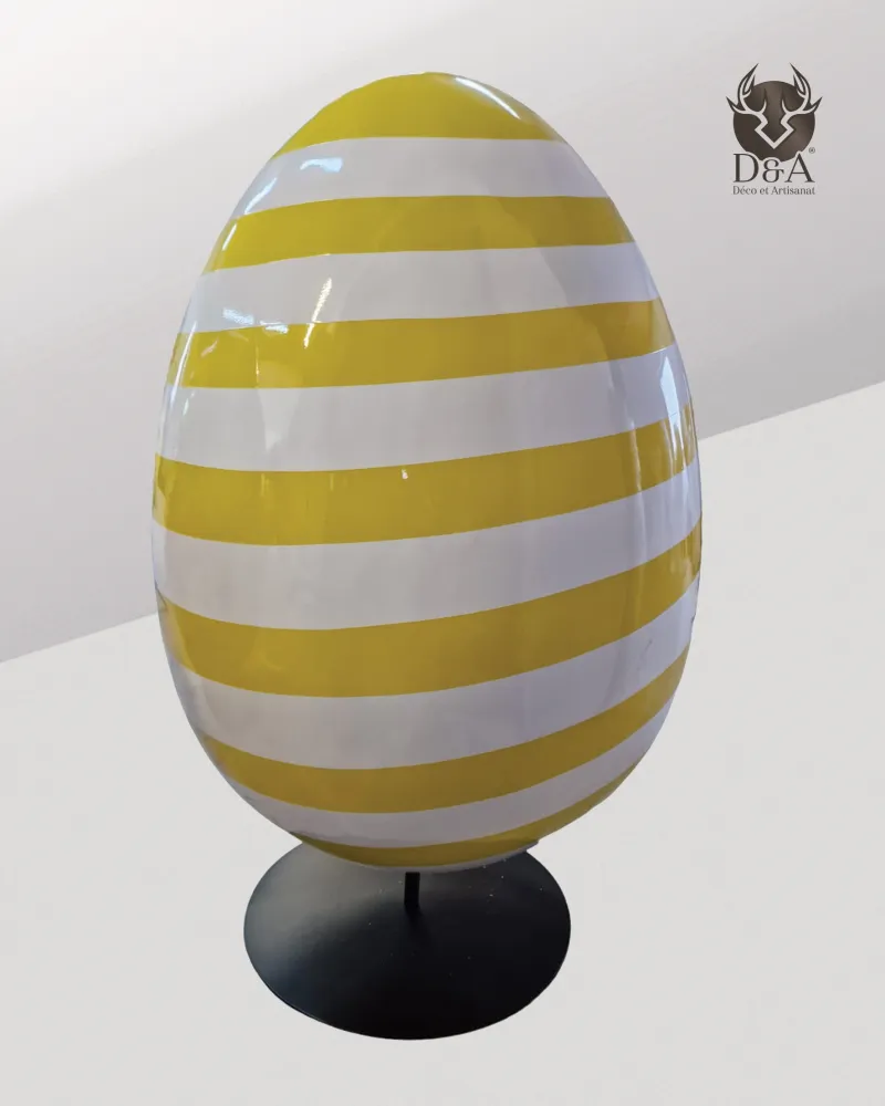Striped Egg Decorative Design