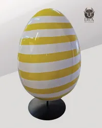 Striped Egg Decorative Design