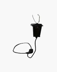 Père Noël avec une lampe XL en résine polyester résistant au gel, pluie et au soleil. Déco et Artisanat - 2