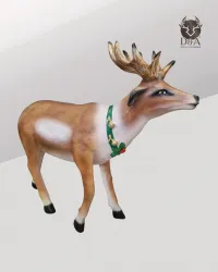 Realistische XL-Rentier-Harz-Statue und Tiere