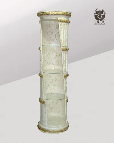 Decoración de estante de columna griega