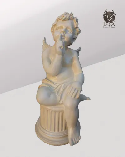 Pensive seated angel (Deco)