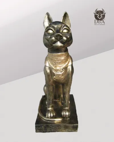 Gatto con supporto, decorazione egizia