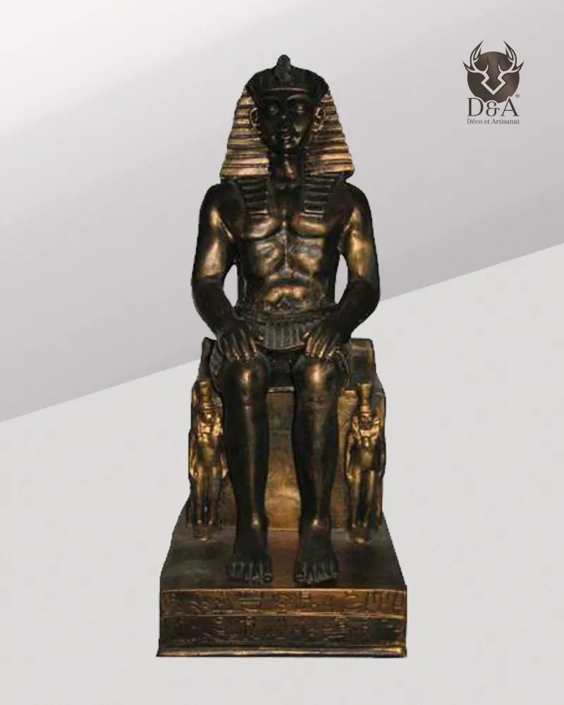 Pharao auf seinem Thron, ägyptische Dekoration