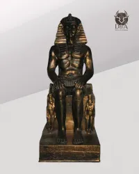 Pharao auf seinem Thron, ägyptische Dekoration