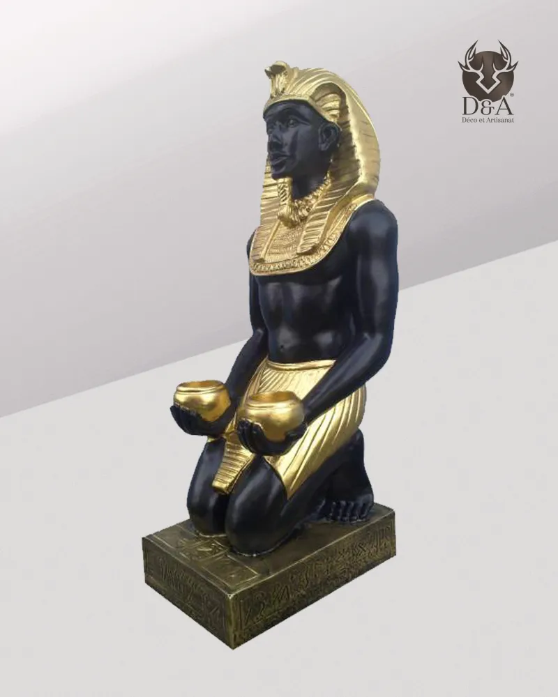 Pharaoh with candles, Egyptian decor