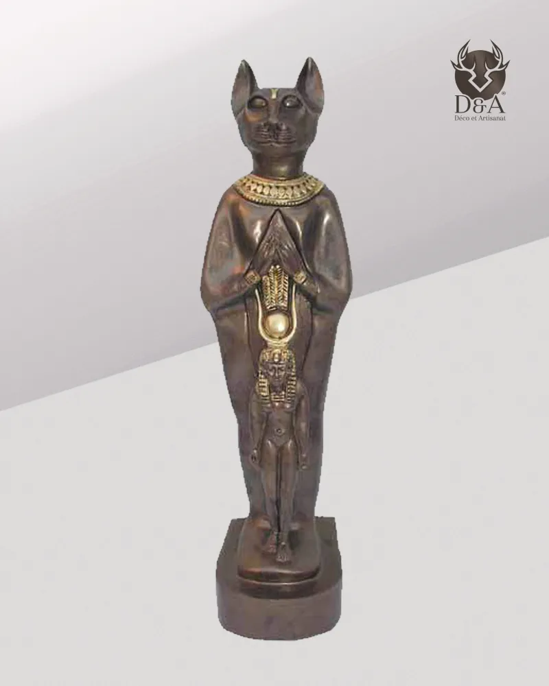 Decoración egipcia del gato sagrado