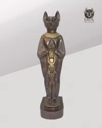 Decoración egipcia del gato sagrado