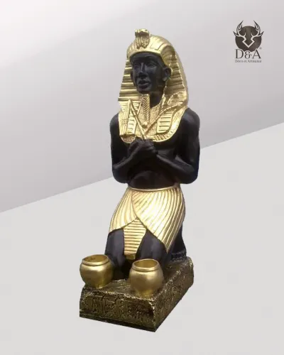 Pharaoh with candles, Egyptian decor