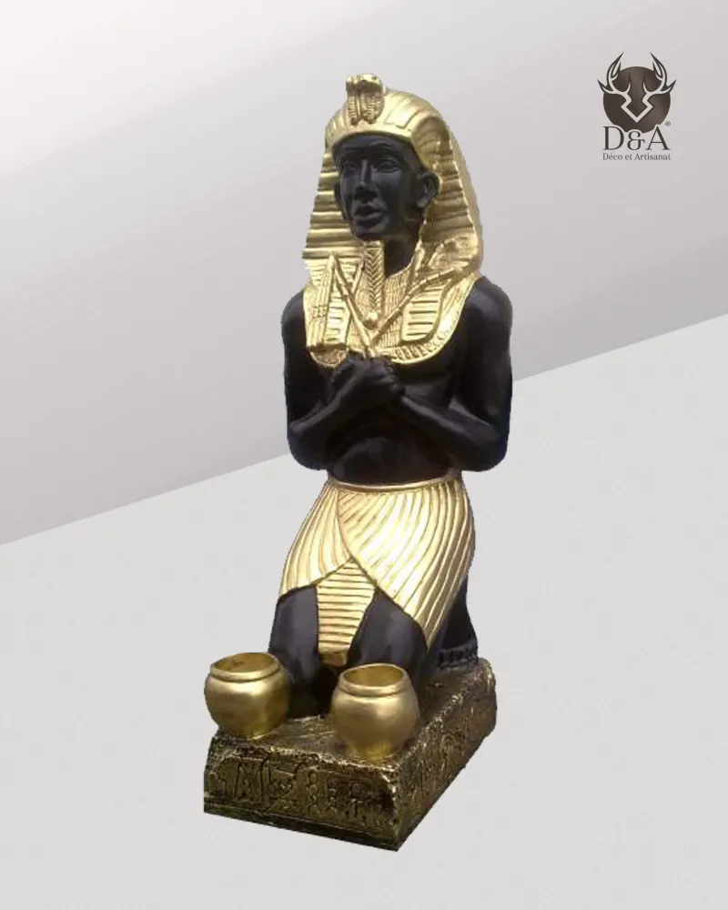 Pharaoh with candles, Egyptian decor