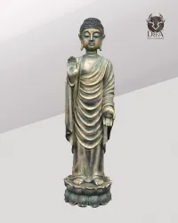 Standing Buddha with one hand, Indian decor