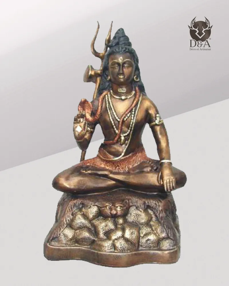 Monk with a pitchfork, Indian decor