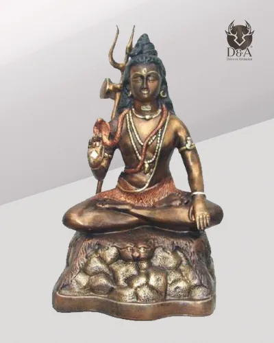 Monk with a pitchfork, Indian decor