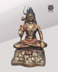 Monk with a pitchfork, Indian decor