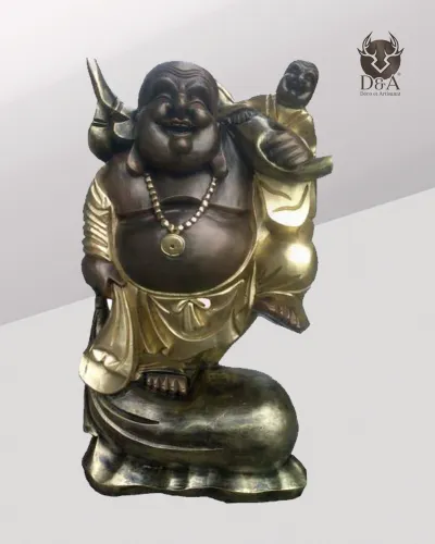 Happy Buddha with Child, Indian Decor