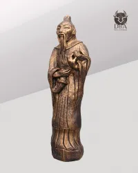 Two Buddhas with a koi, Indian decor