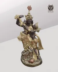 Decoración india de pareja Krishna