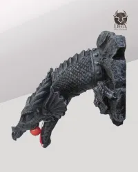 Decoración de cabeza de dragón de fantasía