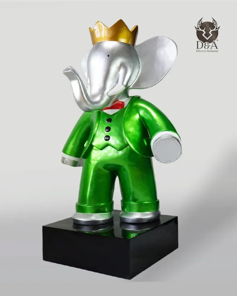 Elefante in costume, statua decorativa