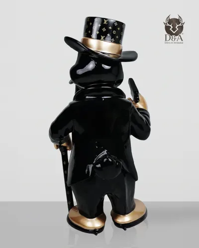 Črno-zlati dekorativni kip race Al Capone