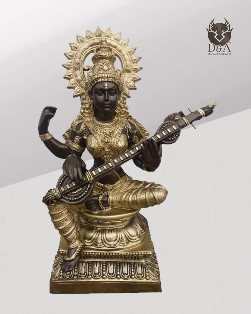 Ganesha con guitarra, decoración india.