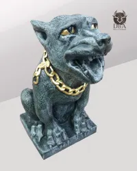 Decoração Fantástica de Cão Gárgula