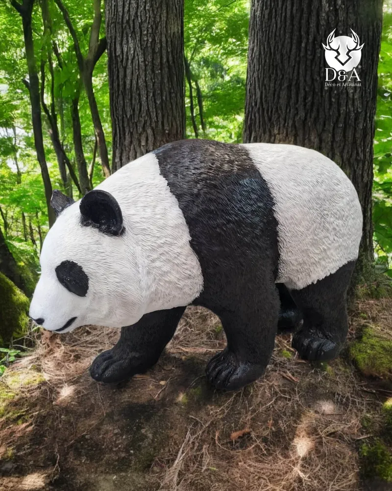 Statue en résine d'un Panda Géant Réaliste