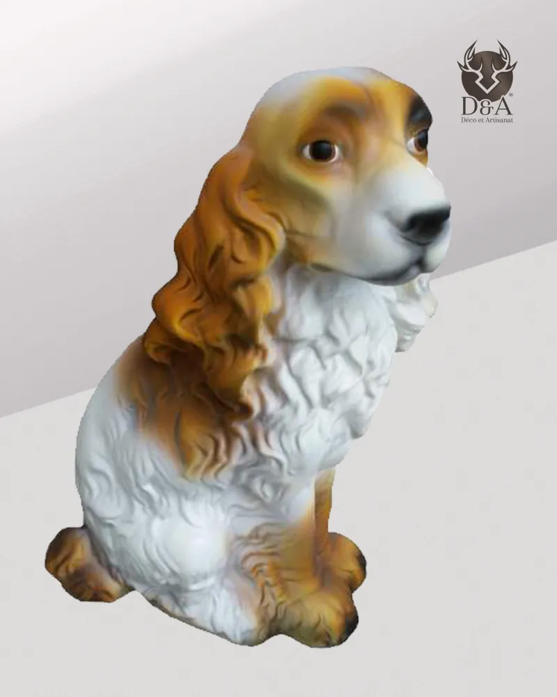 Animali | Statua realistica di Spaniel in resina