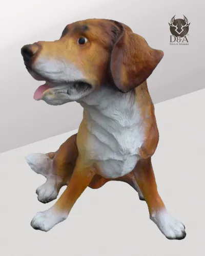 Animais | Estátua realista de Beagle em resina