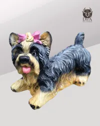 Animals | Realistic Yorkshire Terrier Statue in Resin