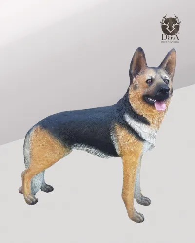Animals | Realistic German Shepherd Statue in Resin