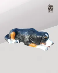 Animals | Realistic Bernese Shepherd Dog Statue in Resin