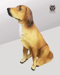 Animals | Realistic Resin Golden Retriever Statue