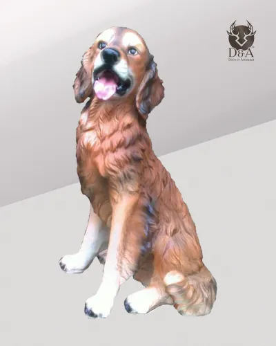 Animali | Statua realistica in resina di un setter irlandese
