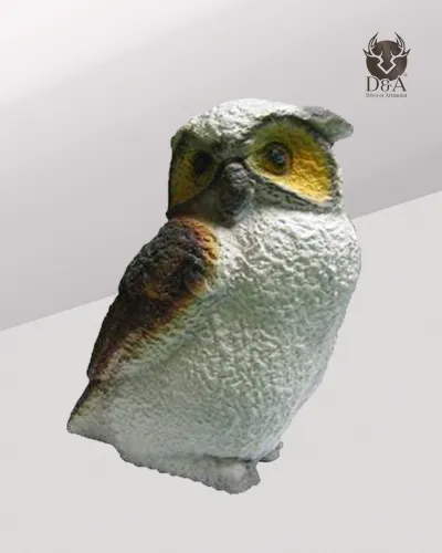 Animales | Estatua decorativa de resina de un búho realista
